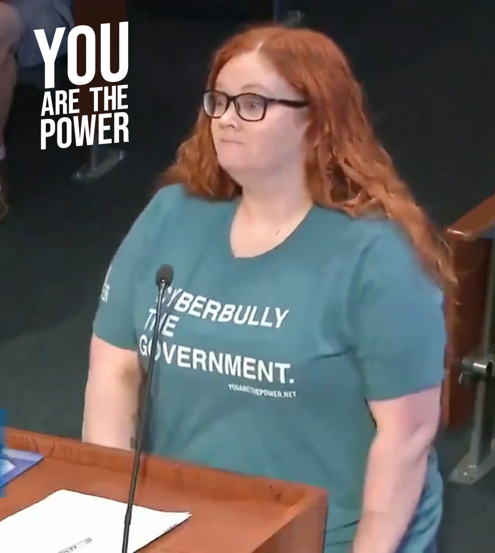 YATP Member Rebekah Massie speaking before the Surprise, AZ council